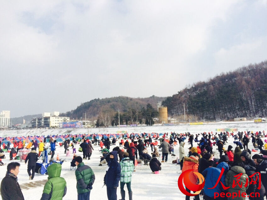 韓國三大冬季節(jié)日之一“平昌鱒魚節(jié)”20日開幕（組圖）