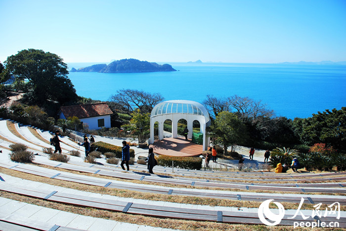 韓國(guó)南海岸統(tǒng)營(yíng)長(zhǎng)蛇島海上公園（攝影：許靜允）