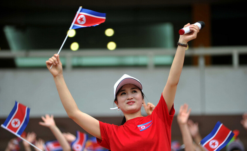 朝鮮美女啦啦隊(duì)東亞杯驚艷亮相【組圖】