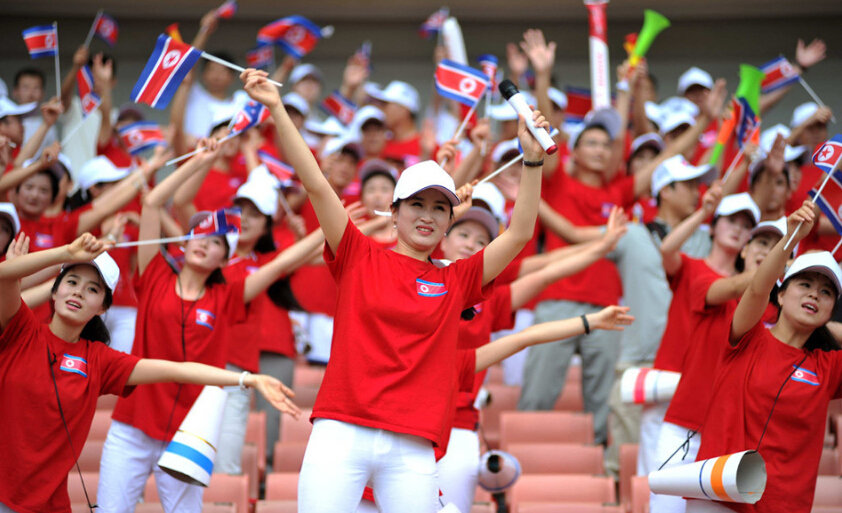 朝鮮美女啦啦隊(duì)東亞杯驚艷亮相【組圖】