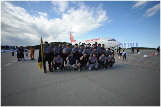 平昌阿爾卑斯度假村獲得拉飛機(jī)比賽冠軍。（圖片提供：江原道道廳）