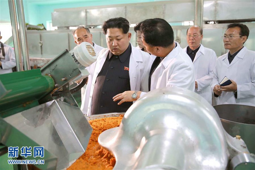 金正恩視察平壤兒童食品廠（組圖）