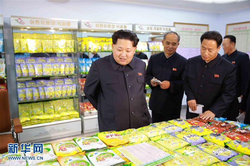 金正恩視察平壤兒童食品廠（組圖）