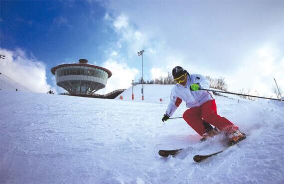 2018平昌冬季奧運(yùn)會(huì)首場(chǎng)測(cè)試活動(dòng)在江原道旌善高山滑雪場(chǎng)舉行。