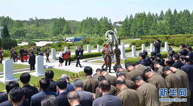 朝鮮為姜錫柱舉行國葬（組圖）