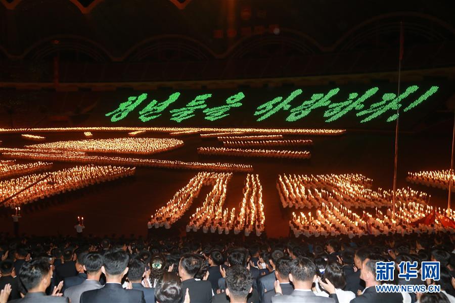 朝鮮慶祝青年同盟九大召開【組圖】