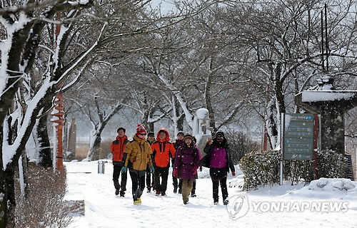 江陵雪景（圖片來源：韓聯(lián)社）